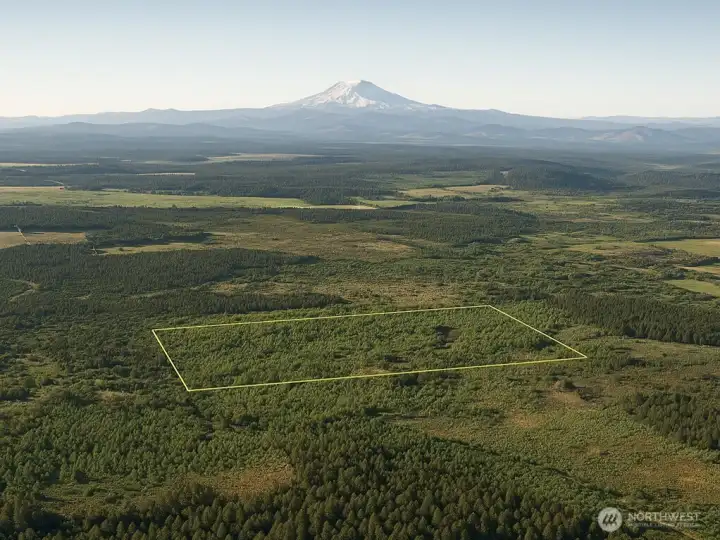 Overhead view with approximate boundaries in yellow.