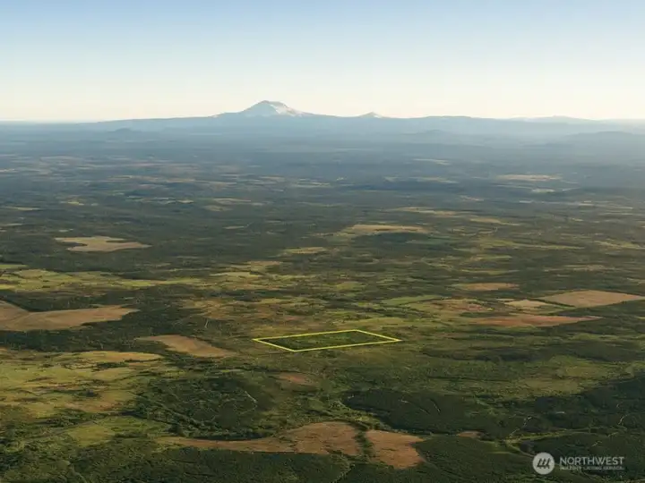 Overhead view with approximate boundaries in yellow.