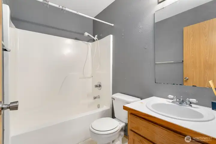 Upstairs hallway bathroom.