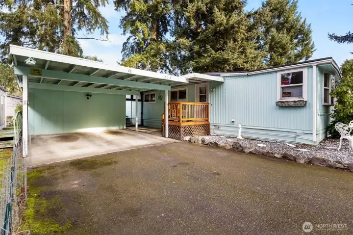The home has a newer roof and a 2-car carport to keep you dry on rainy days.