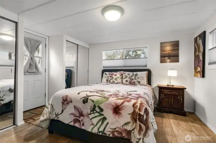 The primary bedroom includes 2 closet spaces.