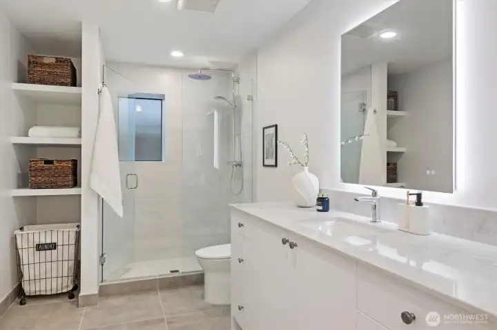 Lower level bathroom