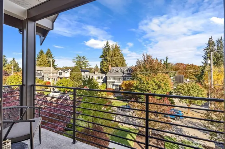 Private deck off the primary bedroom