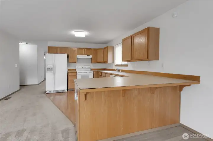Kitchen view toward Front of Home