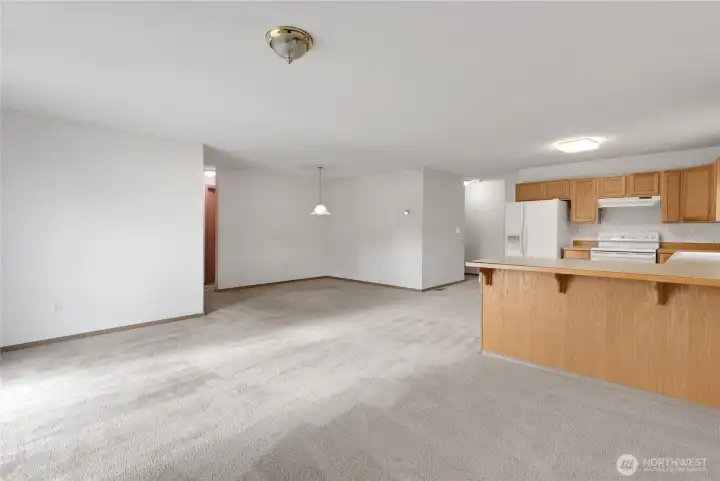 Kitchen view from Sliding Glass Door