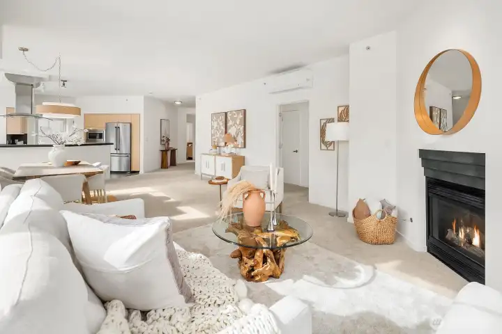 A hall to the right leads to your primary suite.