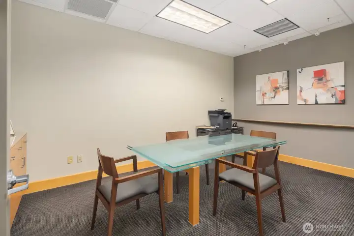 Handy conference room for residents' use.