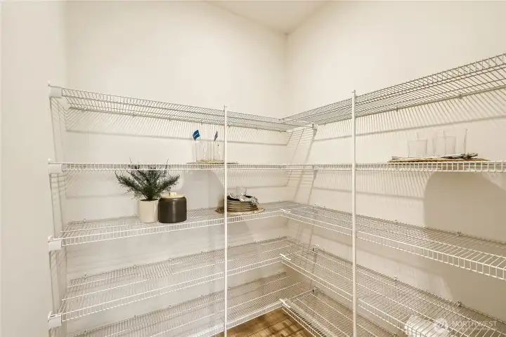 Pantry!  Photos are representation as the home is under construction.