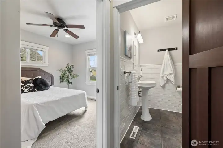 Interior: Bathroom and Bedroom II from Ball