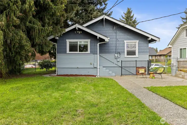 Back Exterior and Backyard