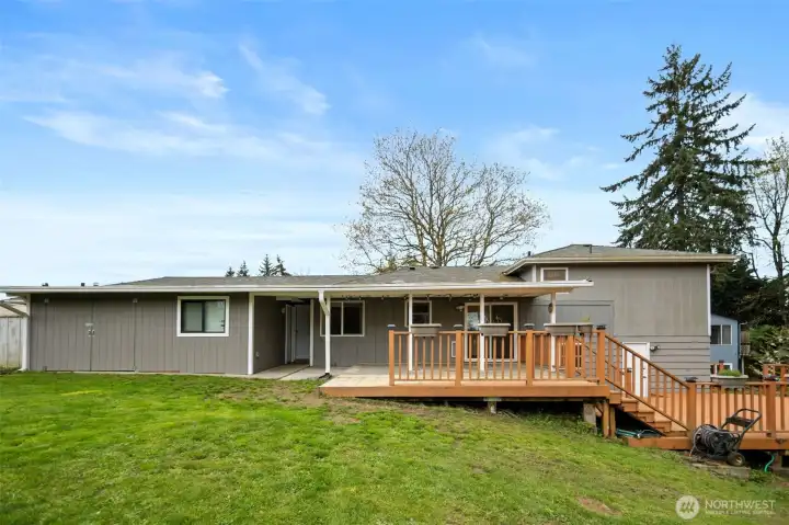 Back view of the home.