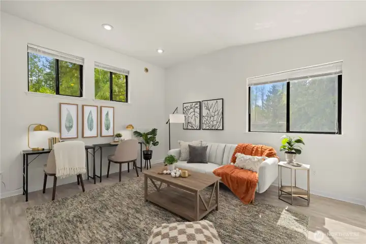 Another view of the upstairs bonus room