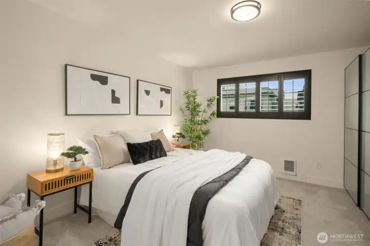Spacious bedroom