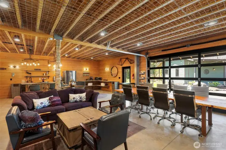 1000sqft lounge area is meant to entertain! Make it indoor/outdoor on a summer day!