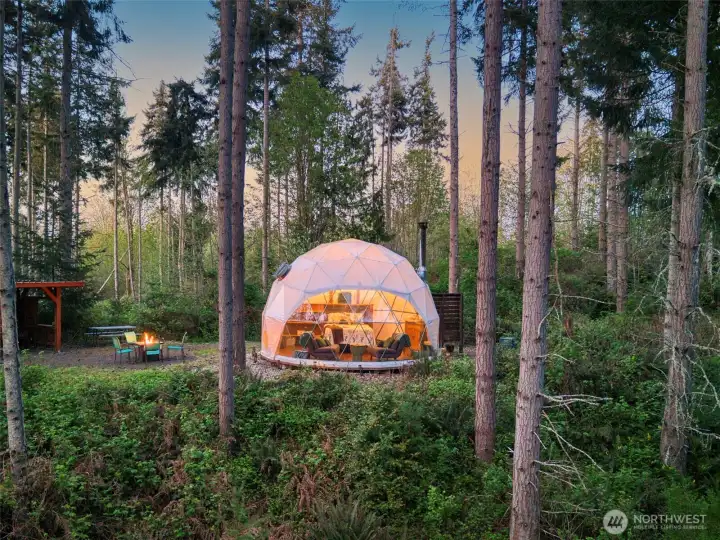 Geo dome for the off grid experience.
