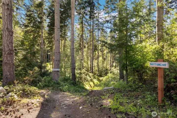 Labeled trails make it easy to find your way.