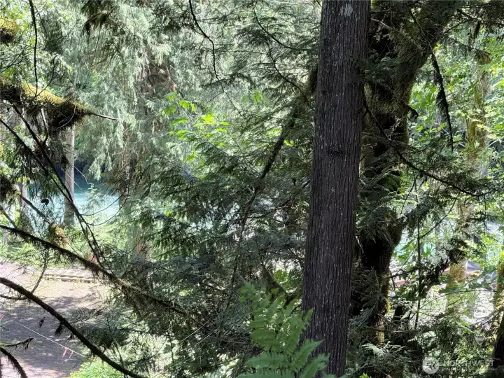 Can view river below and listen to the calming noises or the rushing water.