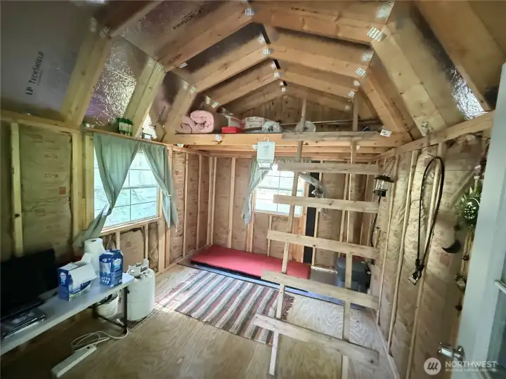 Cabin with loft. Waiting for your finishing touches to make it cozy.