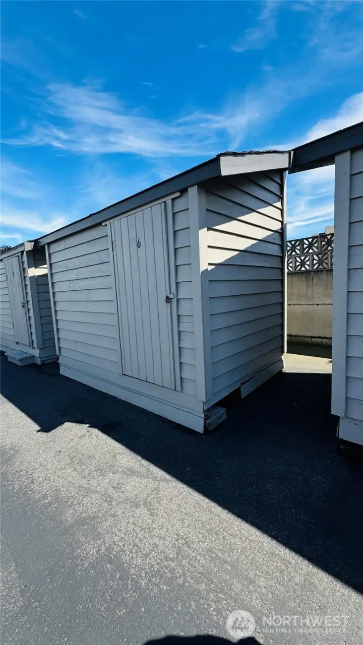 The storage unit #6 is located on the South side of the swimming pool across the parking lot. The storage unit #6 is located on the South side of the swimming pool across the parking lot.