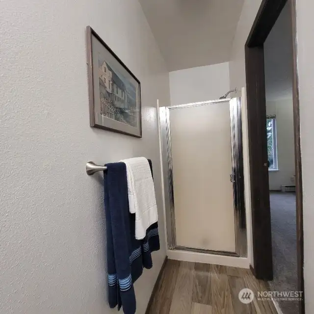 Primary ensuite bathroom with shower