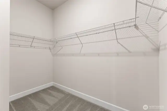 Primary Closet  Not Actual Home