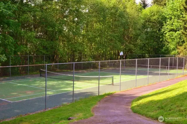 Community tennis courts.