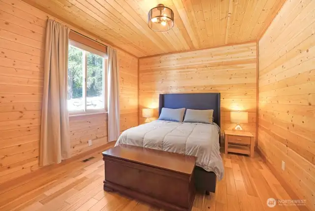 Bedroom #2 has an extra bathroom just outside of the room.