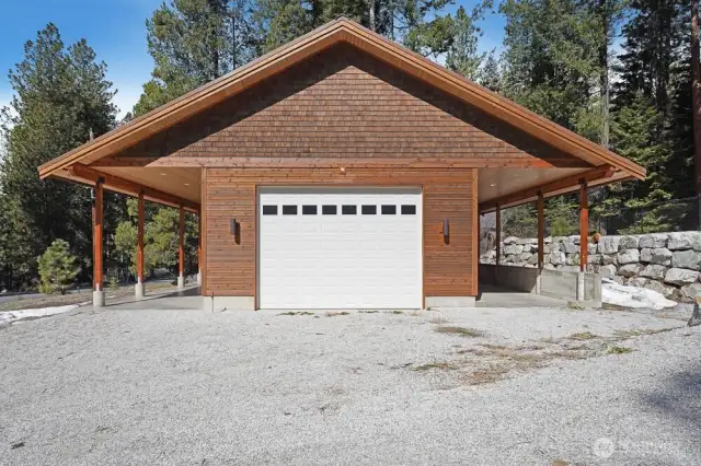 The oversized garage with an RV Bay w/ hookups is perfect for all your toys - snowmobiles, ATCs, boats, and more!