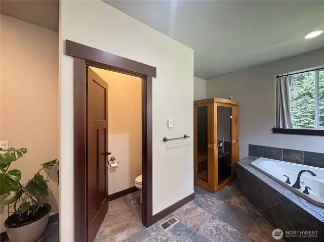 sauna included.