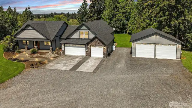 Luxury living on acreage—peaceful, private, and just minutes from town.  Virtual evening setting.