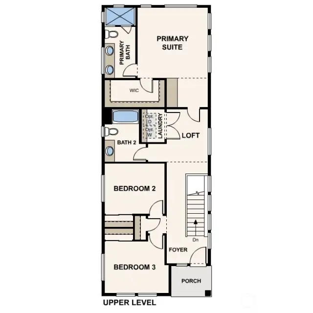 Third floor, street level entry