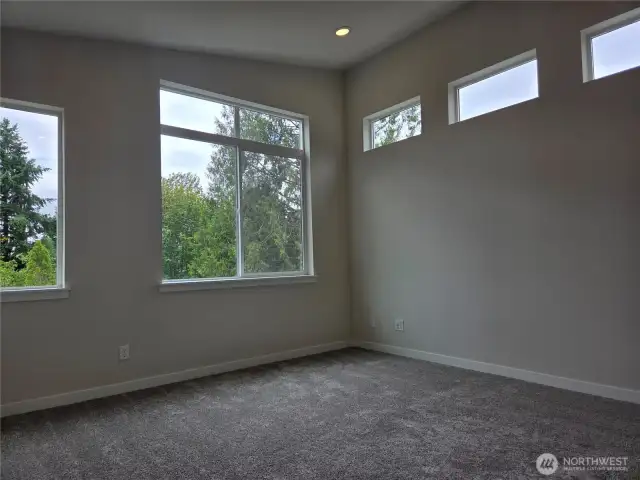 Primary bedroom suite, fits king-size bedroom suite