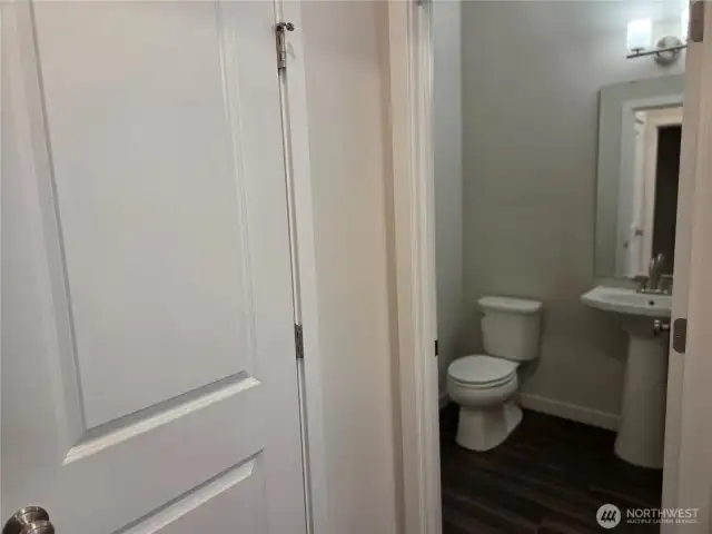 Main living level powder bath