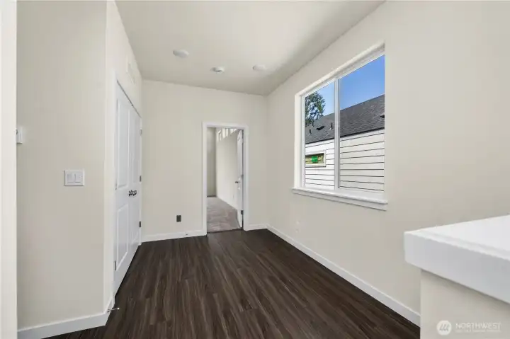 Top level loft area outside primary