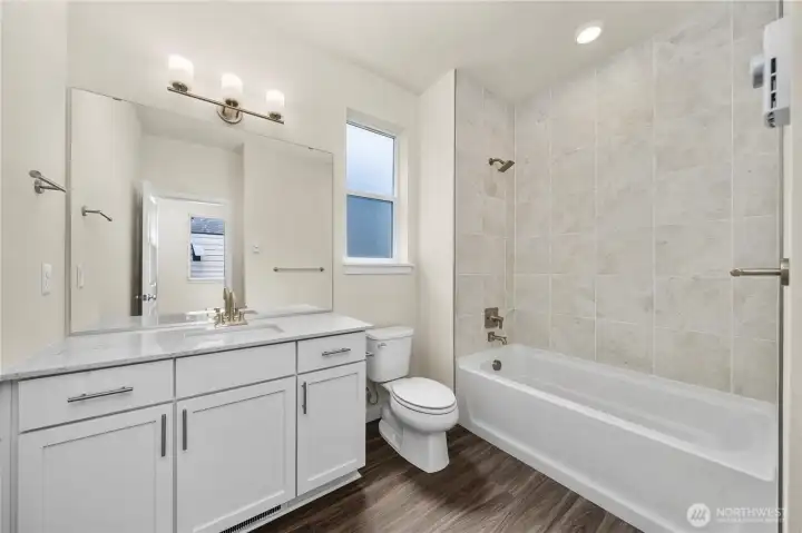 Top level full bath