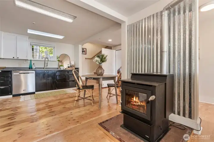Woodstove and Kitchen  4 North Salmon Beach