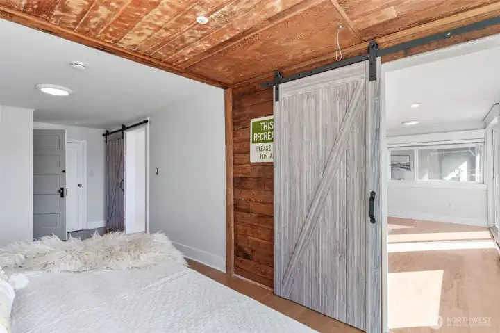Main Floor Bedroom with full ensuite bathroom  4 North Salmon Beach