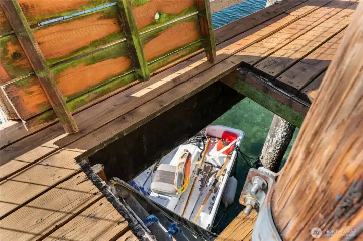 Open hatch looking down toward the water  4 North Salmon Beach