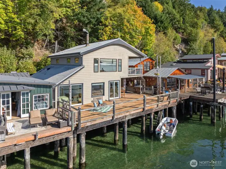 Waterfront Side of Home  4 North Salmon Beach