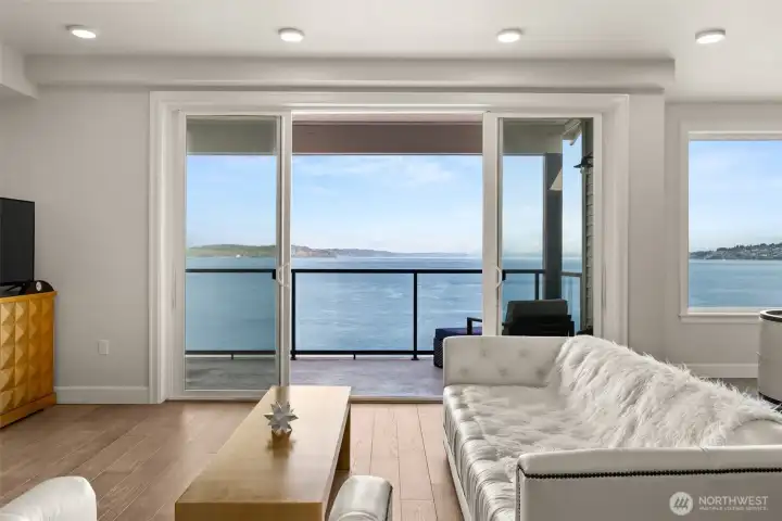 Enjoy your covered deck all year around. The furniture and firepit are being left for the new owners for their enjoyment.