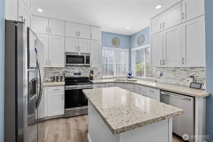Modern Kitchen with Quartz Counters & Stainless Steel Appliances