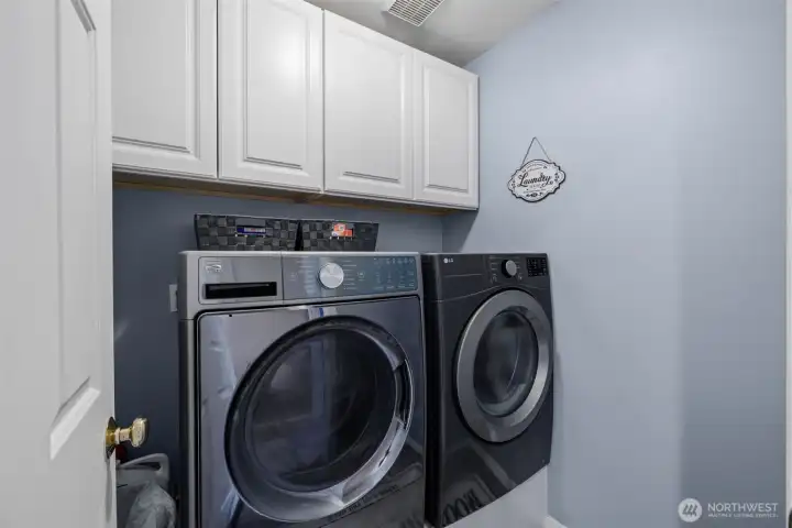 Laundry Room with Extra Storage!