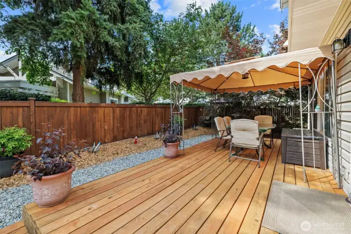 Private, Fully Fenced Backyard with New Deck—Perfect for Outdoor Living