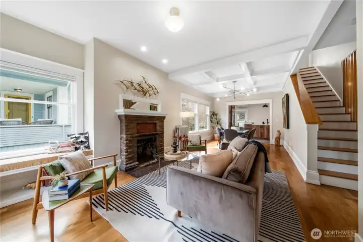 Some historic details were kept in the home during the 2022 remdoel