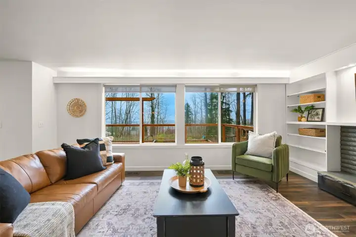 Enjoy beautiful views and sunsets here in the living area!