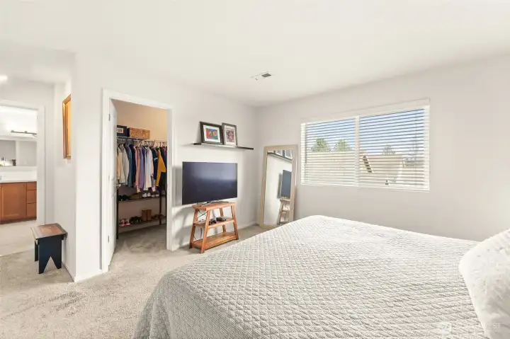Large, bright, and private! Walk-in closet and en-suite bath await.