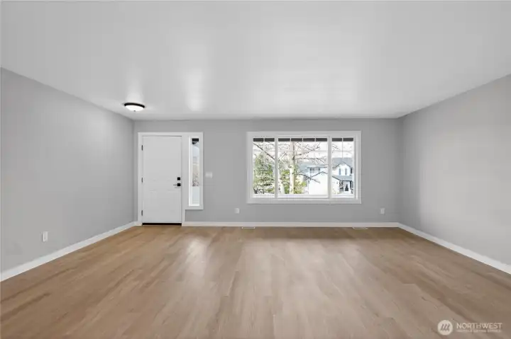 Living room from kitchen area