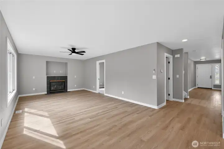 Dining room from slider doors