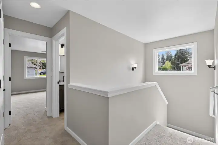 Top of stairs looking to primary