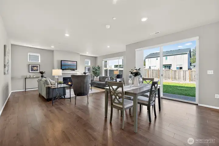 Beautiful, easy care LVP flooring is throughout the main level